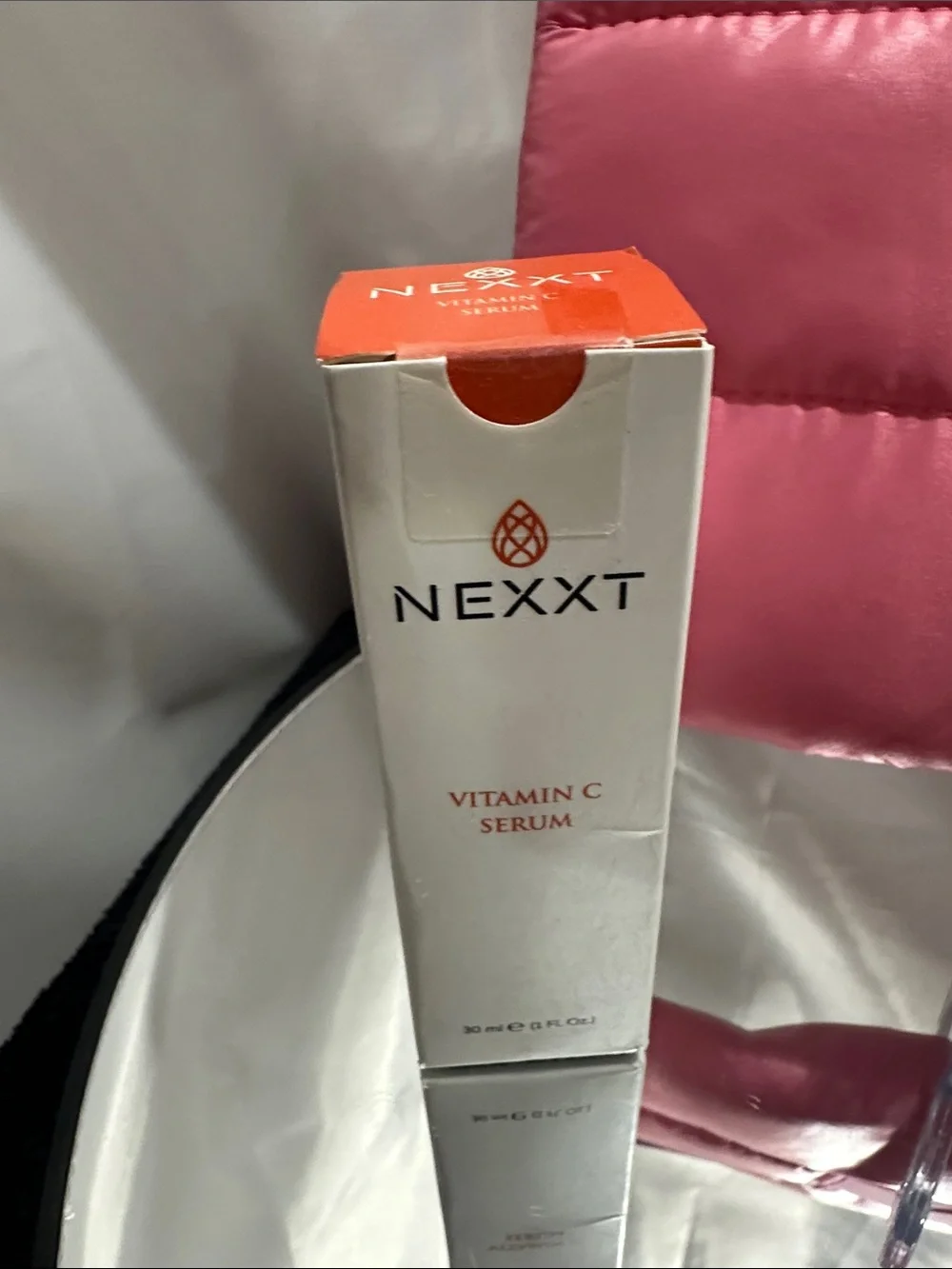Nexxt vitamin C serum and Nexxt lip plumper Nexxt serum & jam lip plumping & bag